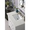 James Martin Vanities Palisades 36in Single Vanity, Bright White w/ 3 CM Eternal Jasmine Pearl Quartz Top 527-V36-BW-3EJP - alternate 6